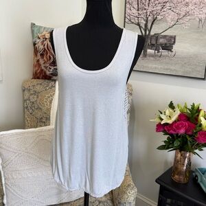 JoyLab Sparkly Gray Fitted Sleeveless Tank Top